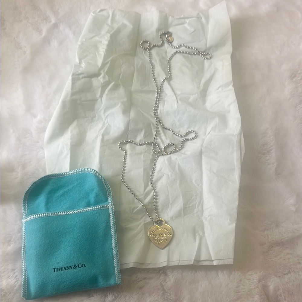 Tiffany & Co. Silver Heart Pendant Necklace
